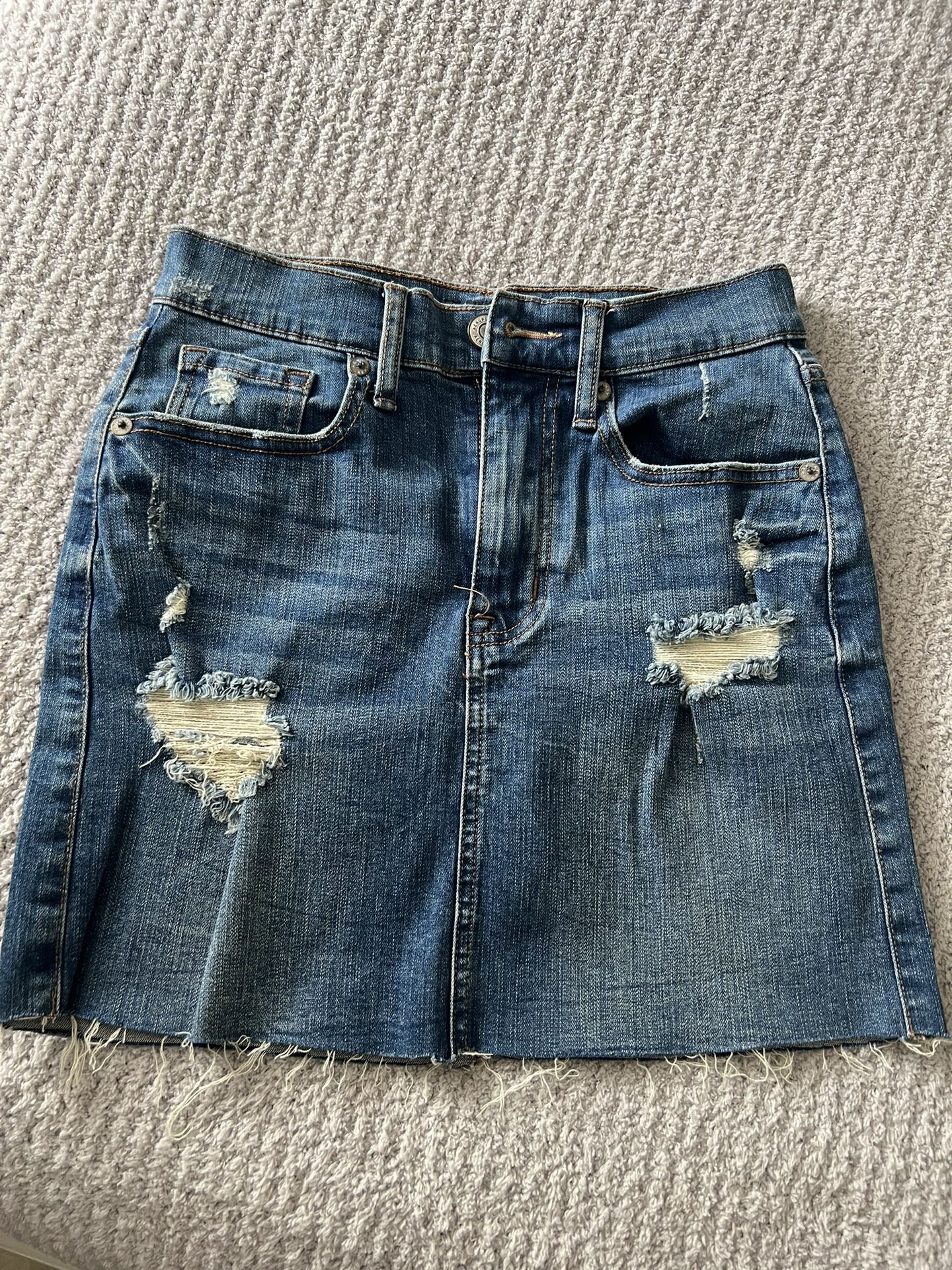 Aero denim skirt