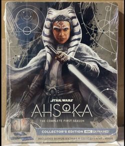 brand new sealed 4k blu ray steelbook star wars ahsoka season 1 bluray