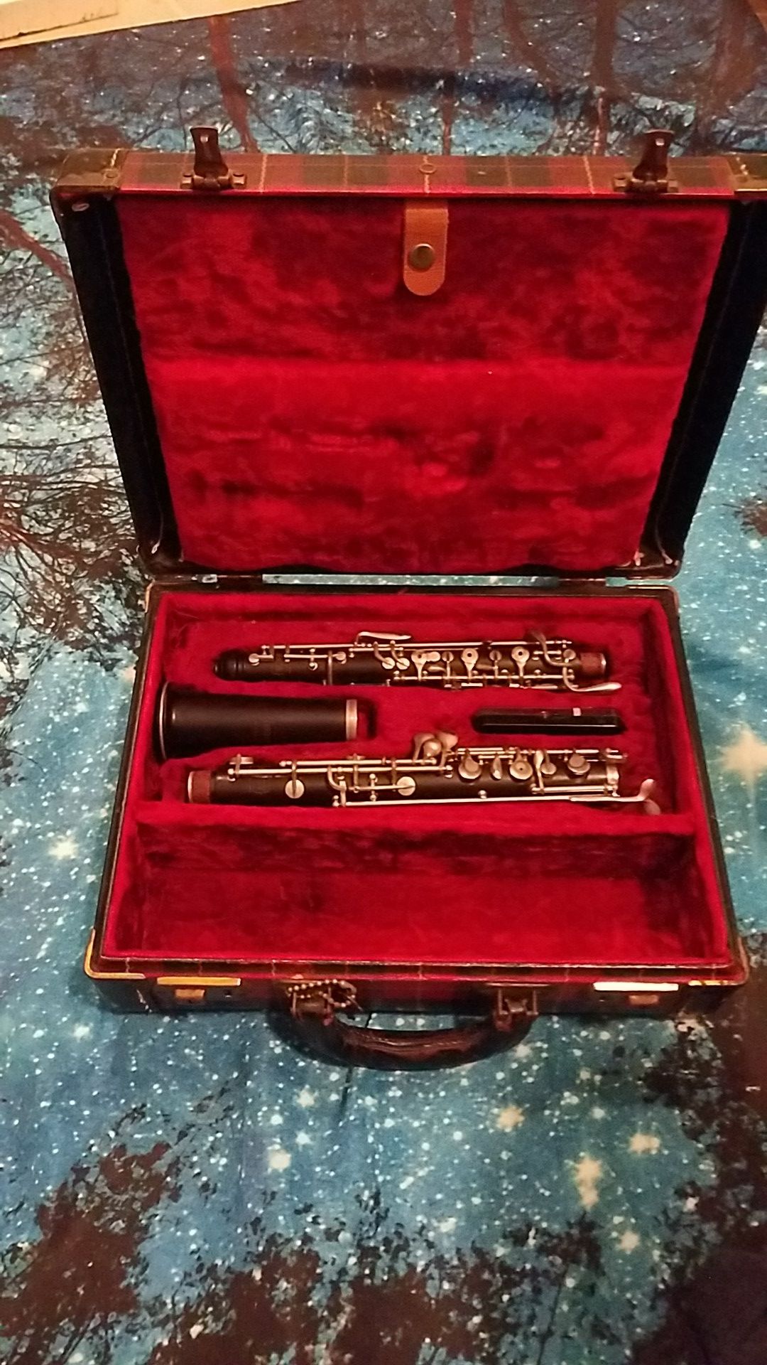Antique wooden Bundy oboe in great condition.