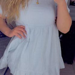 Light Blue Mini Dress