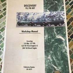 Detailed Shop Manual 95-98 Land Rover Discovery.