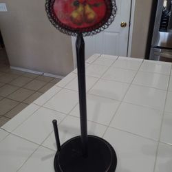  HOME INTERIORS wrought iron countertop paper towel holder 