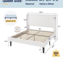 New queen size bed frame