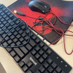 Mouse, Keyboard, Mouse Pad