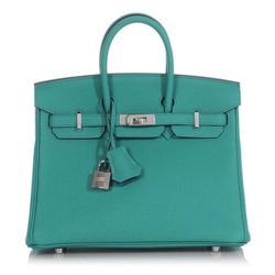 HERMES  Epsom Birkin 30 Bleu Paon