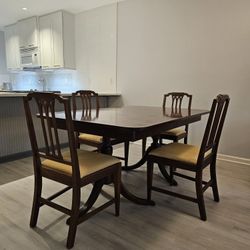 Vintage Dining Table and 4 Chairs