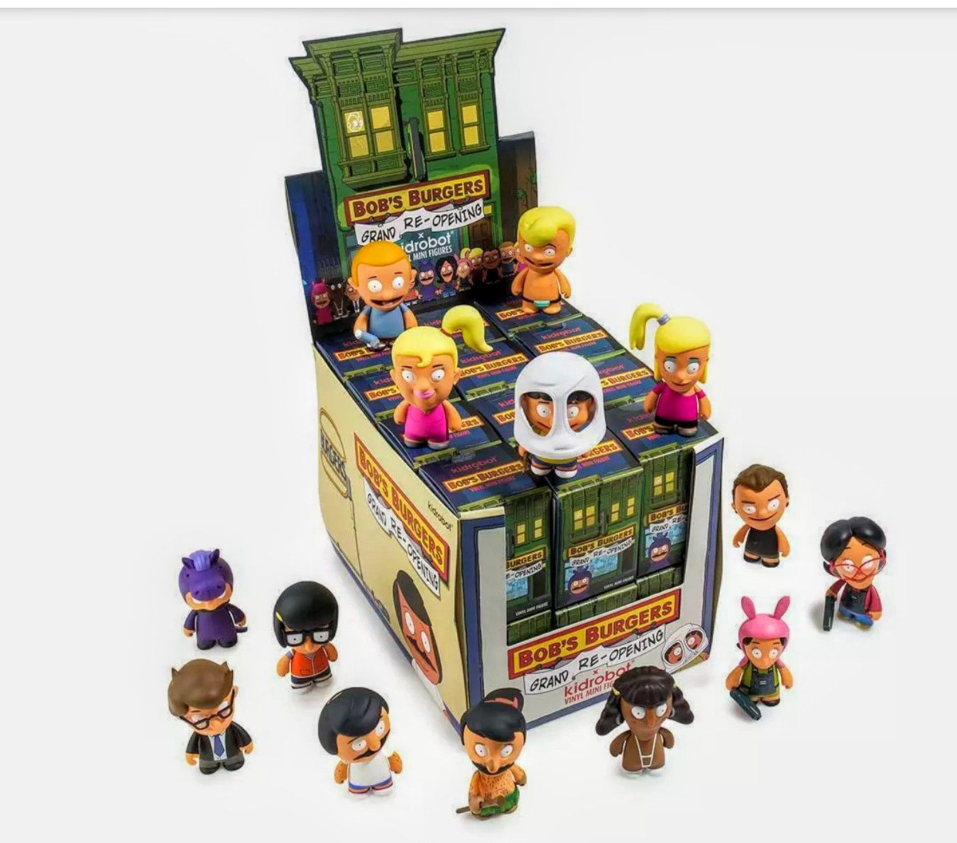 Kidrobot BOB'S Burgers Grand Re-opening Blind Box Vinyl Figures 24 Unit Box new sealed
