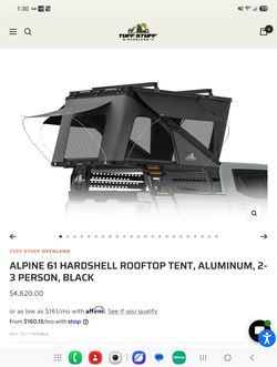 Tuff stuff alpine 61 and 270 awning