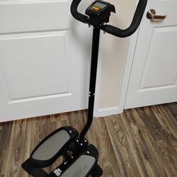 Sportsroyals Stair Stepper with Handlebar for Exercises-Twist Stepper  330lbs Weight Capacity
47"H,
Base: 19"LX16"W
