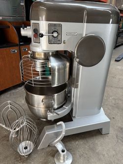 60 Quart Hobart Mixer 220V 1HP Safety Cage Guard Stainless Steel NSF Bowl & 3 Attachments #4839