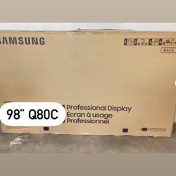 SAMSUNG 98-Inch Class QLED 4K Q80C Series Quantum HDR+ Smart TV w/Dolby Atmos, Object Tracking Sound Lite, Direct Full Array, Motion Xcelerator, Alexa