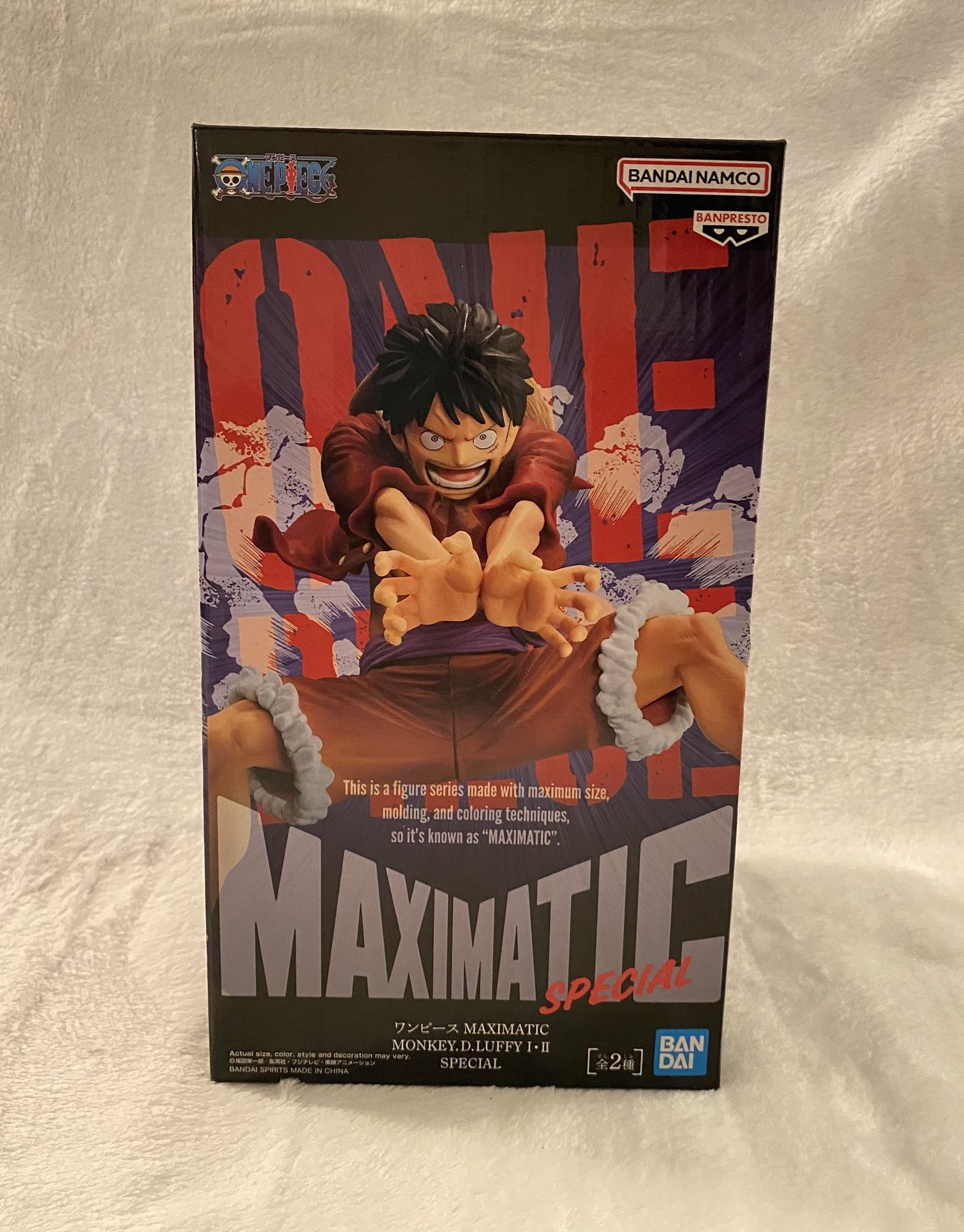 Bandai Banpresto One Piece Monkey D Luffy Maximatic Anime Statue Figure Original