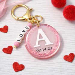 Valentine’s Day Acrylic Keychains | Custom Cricut Made 