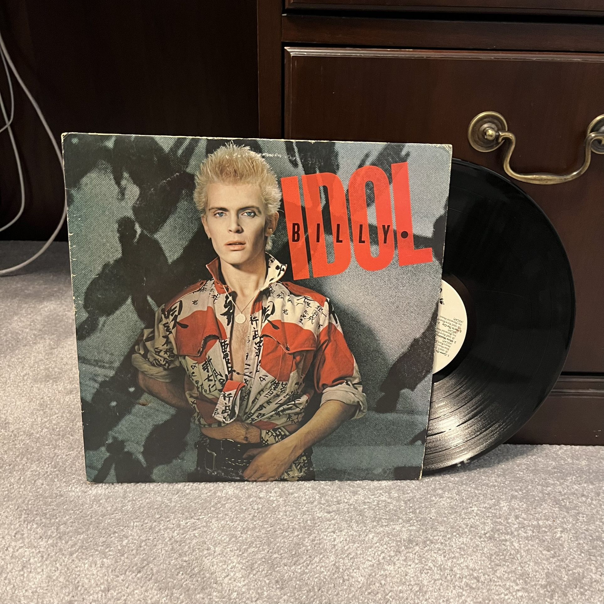 Billy Idol - Billy Idol Self Titled LP Vinyl Record Album 1982 Black