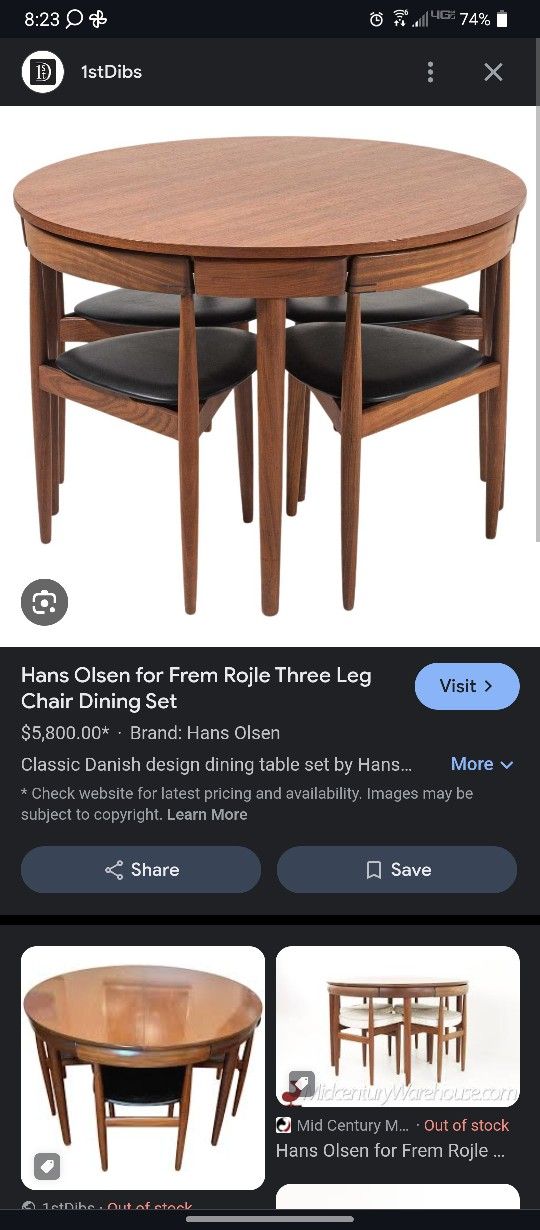 Mid Century Dining Table