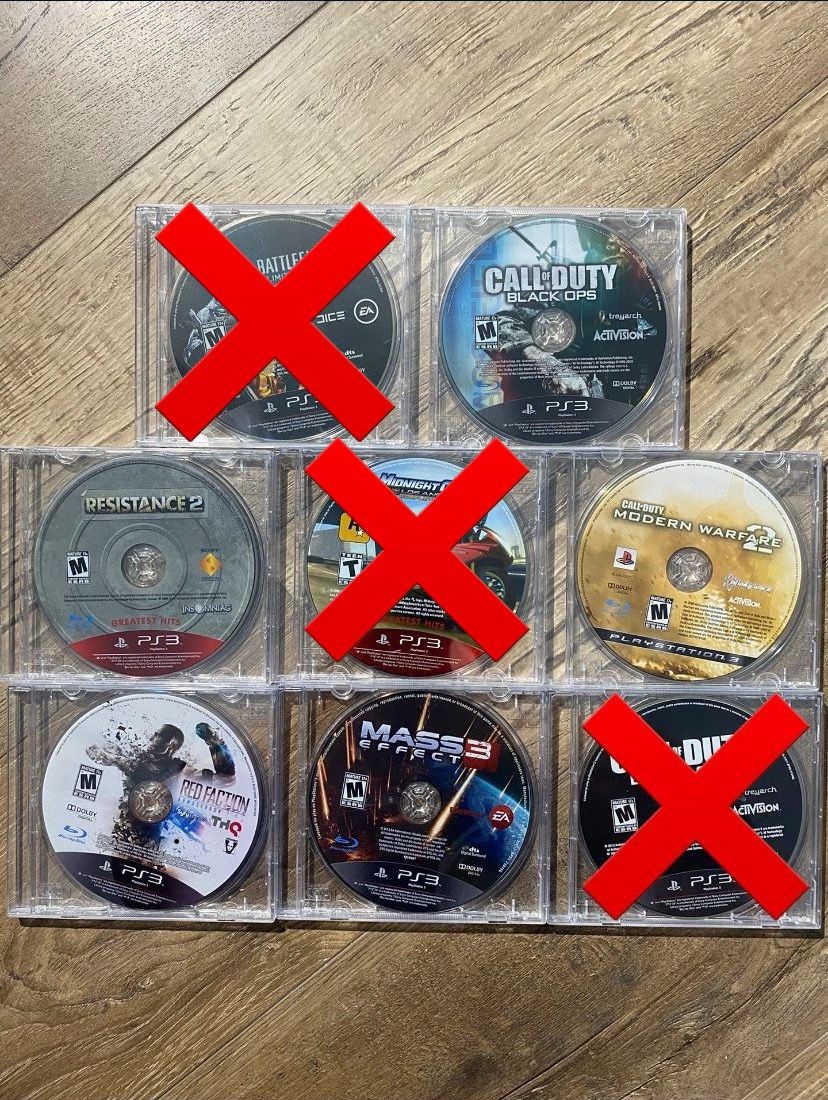 PS3 Games (disc Only)