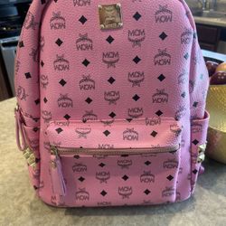 Pink MCM Back Pack 