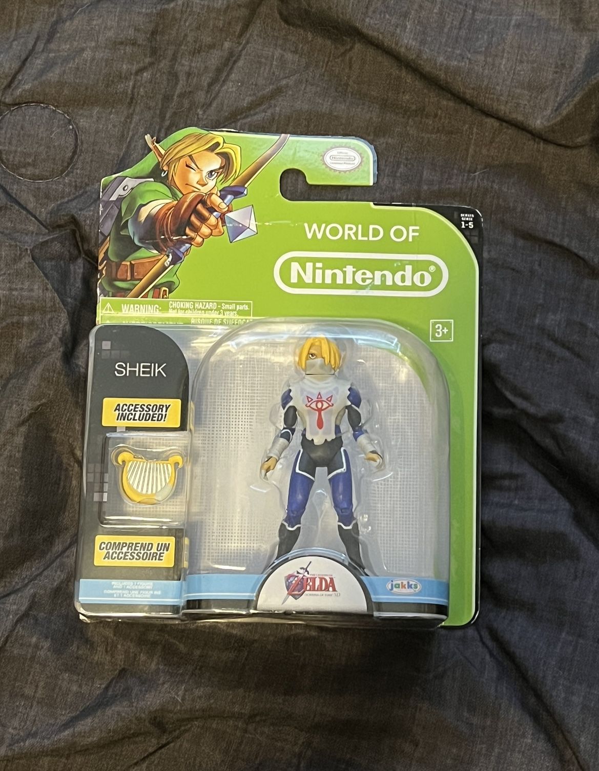 World of Nintendo Series 5 Sheik Ocarina of Time Action Figure