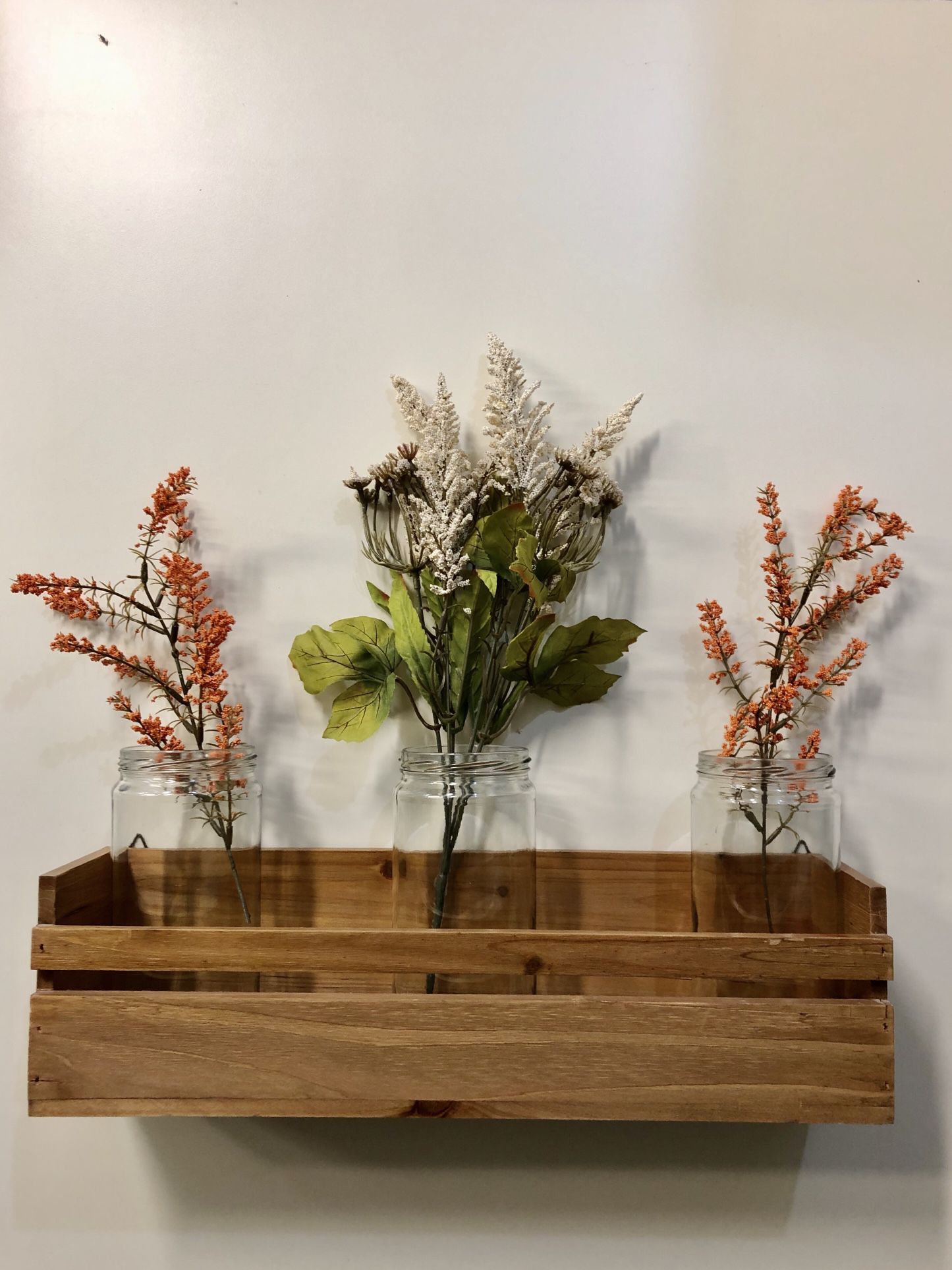 Solid Wood Wall Plant Holder (2 Available, Excellent Condition) 