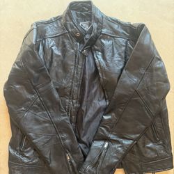 Vintage Diamond Plate Motorcycle Jacket