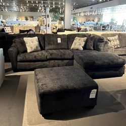 2pc Chaise Sectional Couch