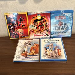 Disney Blu Ray Movies Set #1