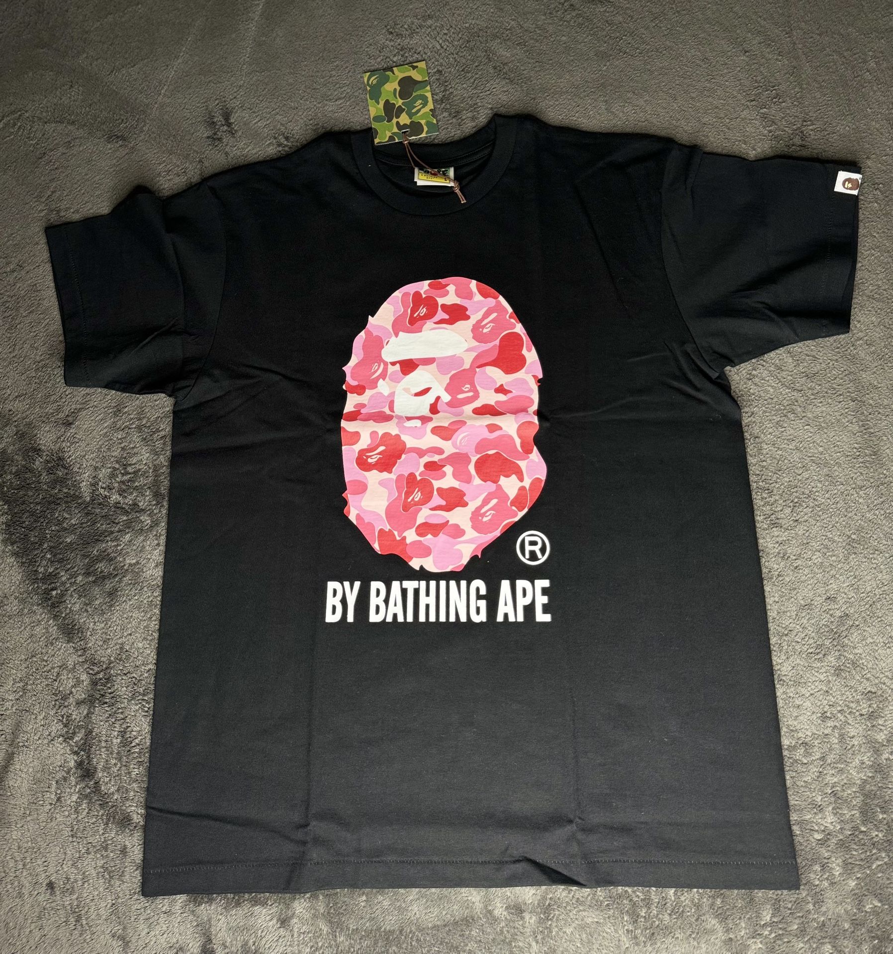 BAPE ABC Camo By Bathing Ape Tee ‘Black/Pink’ - Size L