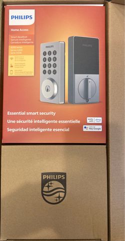 Philips WiFi Smart Door Lock with Handle, Built-in WiFi App Remote Control, Keyless Entry Door Locks for Front Door, Smart Deadbolt Auto Lock, Support