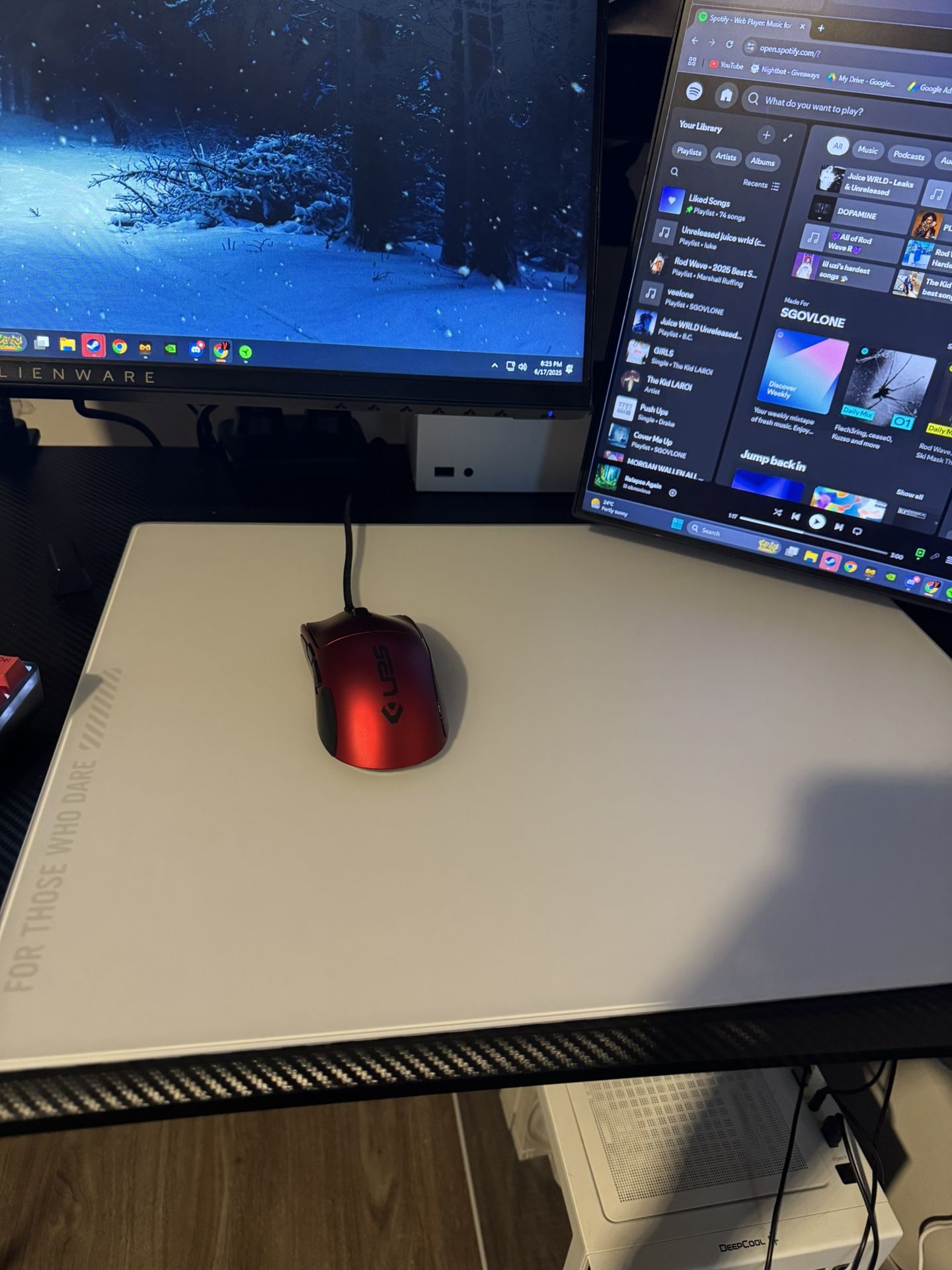 ASUS ROG Moonstone GlassMousepad