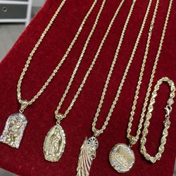 10k Gold Rope Necklaces
