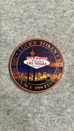 1oz lucky token 999 fine copper