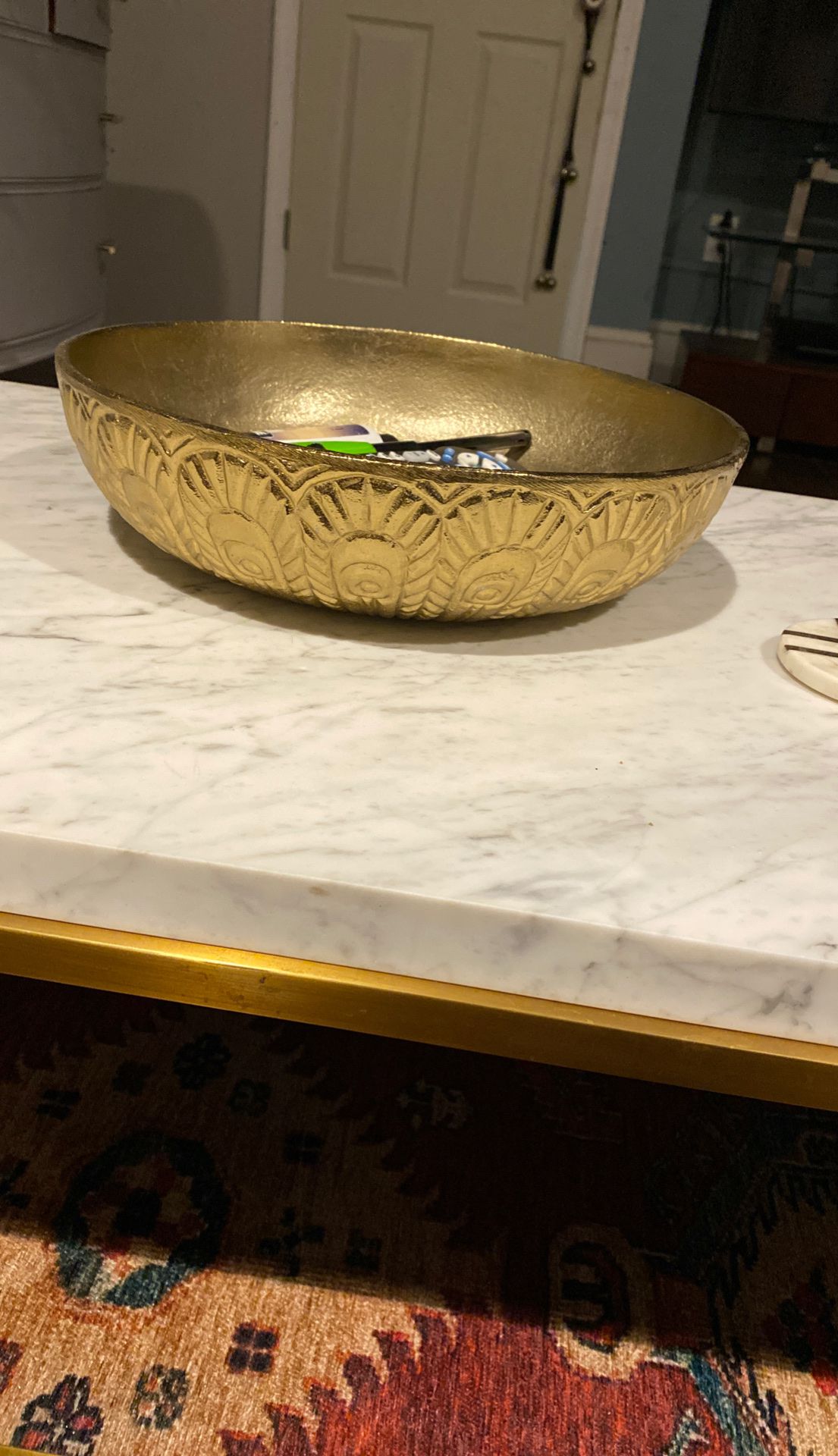 Gold Turtle Shell Bowl