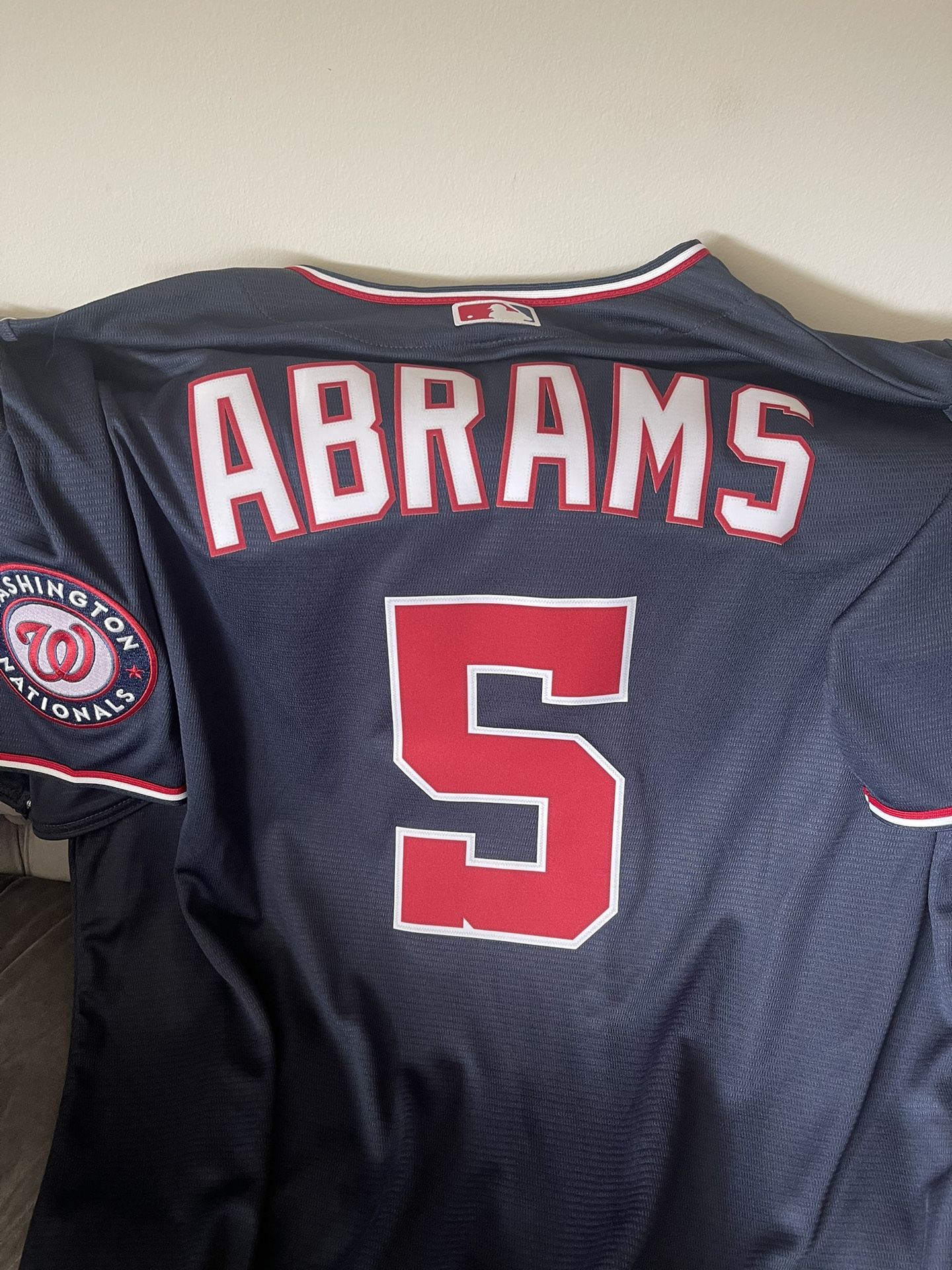 CJ ABRAMS Washington Nationals Jersey Authentic