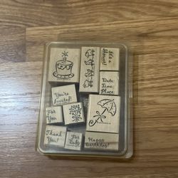 Stampin’ Up! Birthday Baby Shower Wooden Stamps