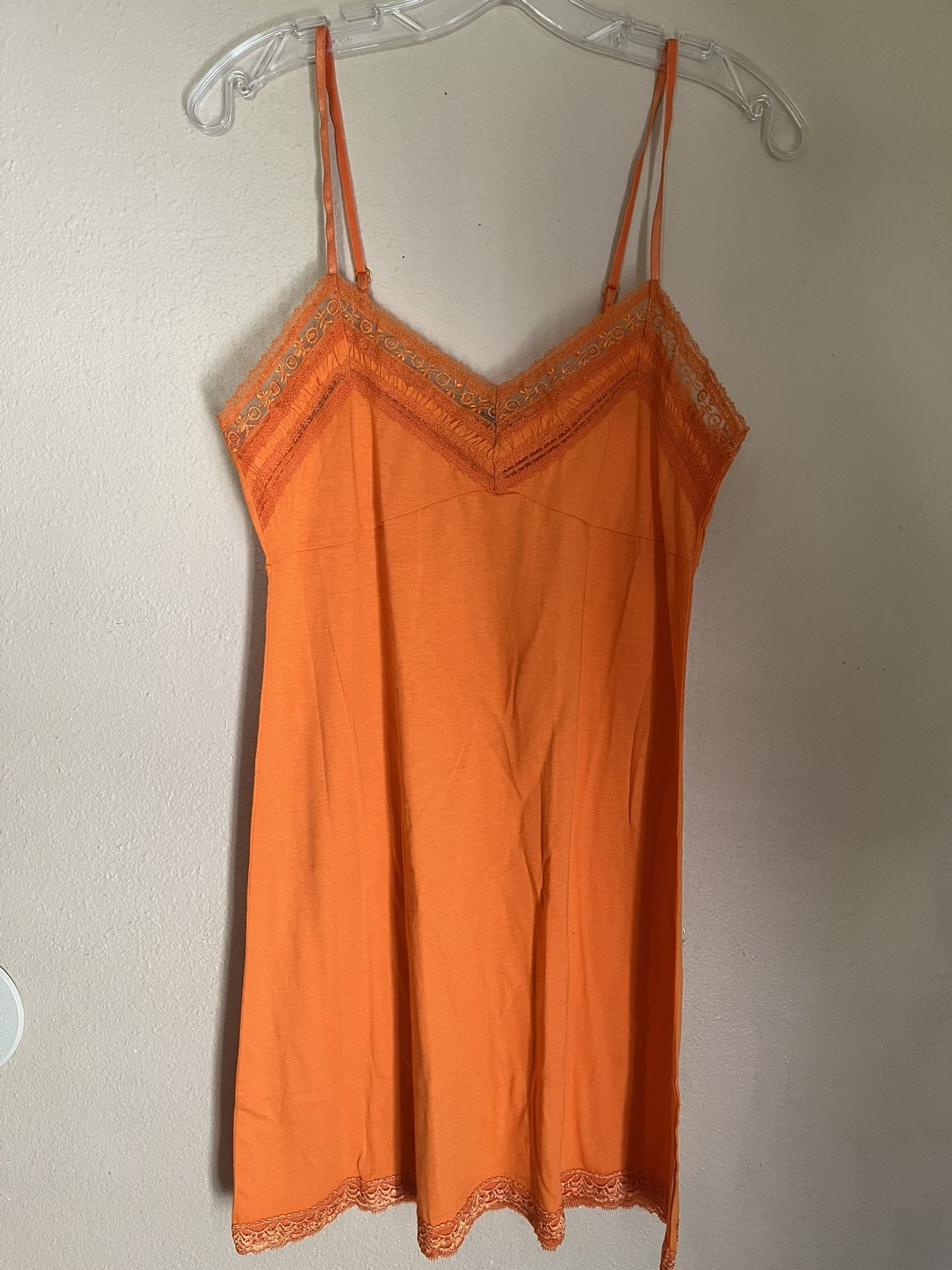 NWOT Yellow/Gray/Pink/Orange Lace Cami Pajama Night Dress/Slip Dress -Sizes M/L