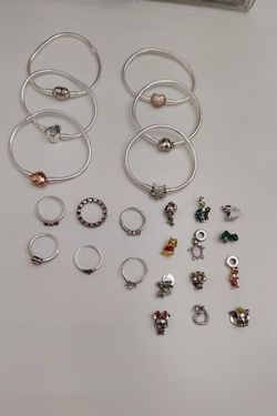 Charms, bracelets, and rings