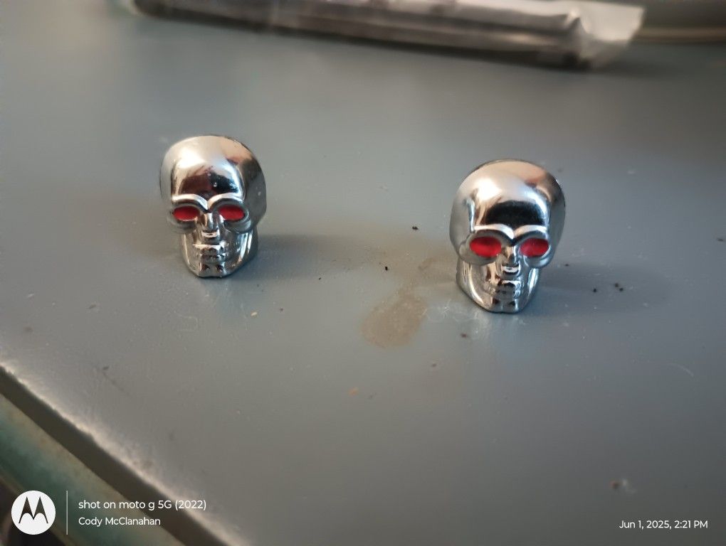 Chrome Skull Valve Caps/Covers