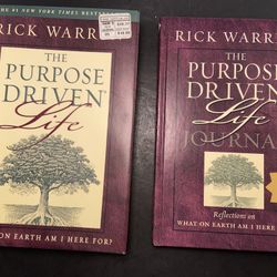 “The Purpose Driven Life” Book & Journal by Rick Warren—Unused!!