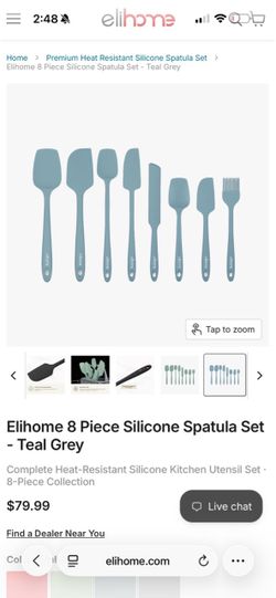 Eihome nontoxic silicone spatula set