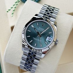 Brand New Rolex Datejust 31 w/ Mint Green Dial