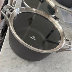 Calphalon Premier Space Saver Pots Set of 2 with lids