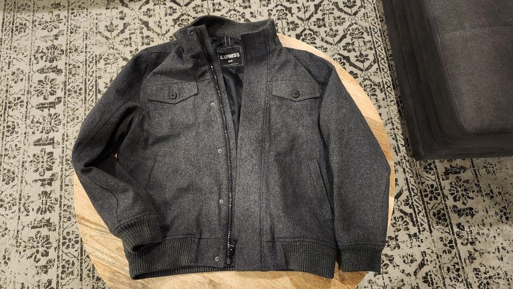 Express Jacket Sz Med - Bomber/Pea Coat