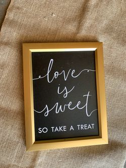 Candy Table Love Is Sweet sign