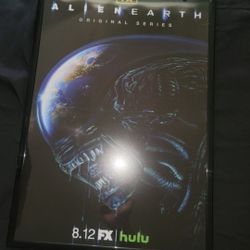 Alien Earth Framed Poster Xenomorph FX Hulu