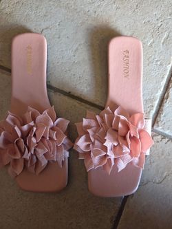 Pink flats