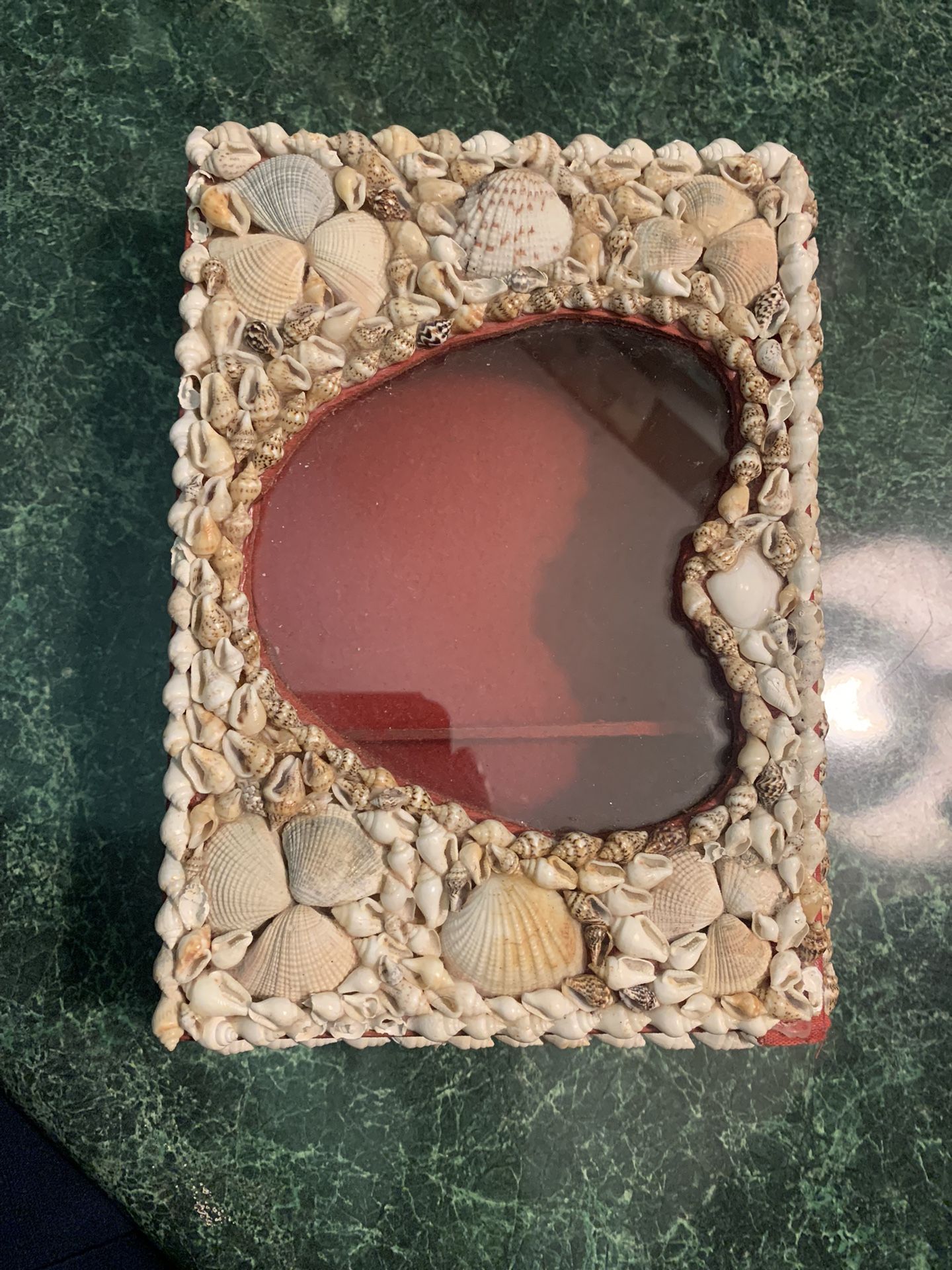 Vintage Handmade Seashell Jewelry Box