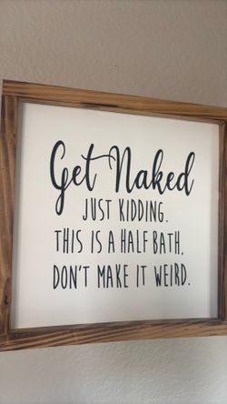 Bathroom sign