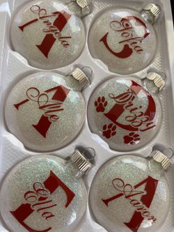 Personalized Christmas ornaments
