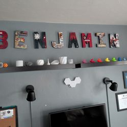 Spiderman Decor "BENJAMIN" Letters