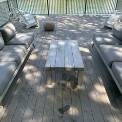 3 Piece Furniture Set, Two Couches And One Coffee Table 
